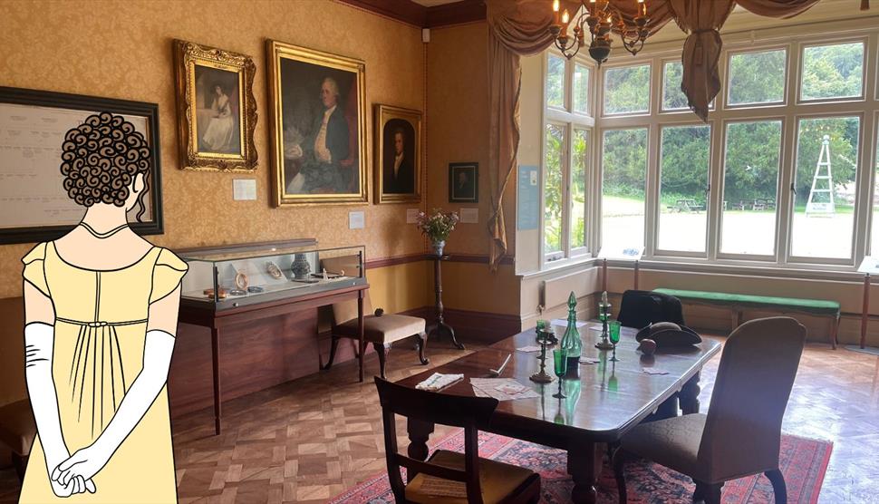 A photo of the interior of Gilbert White's House