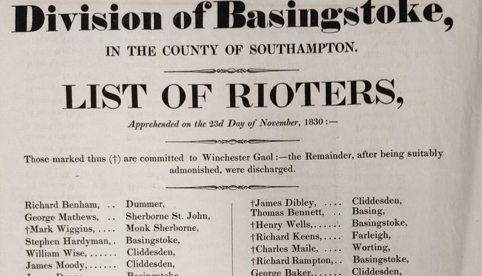 Swing Riots – Stories from Hampshire - Online event