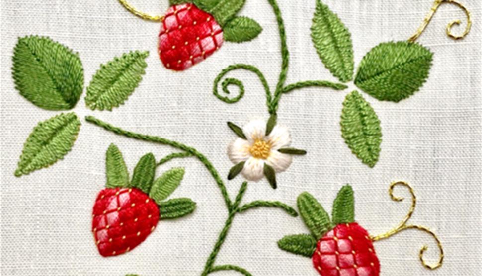 Ripening Strawberries Needlework Workshop at Sir Harold Hillier Gardens
