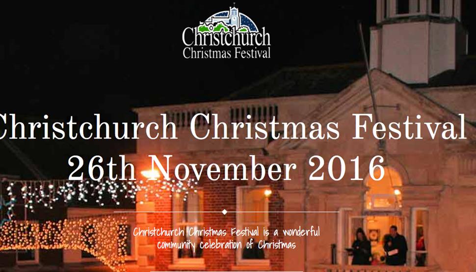 Christchurch Christmas Festival Visit Hampshire