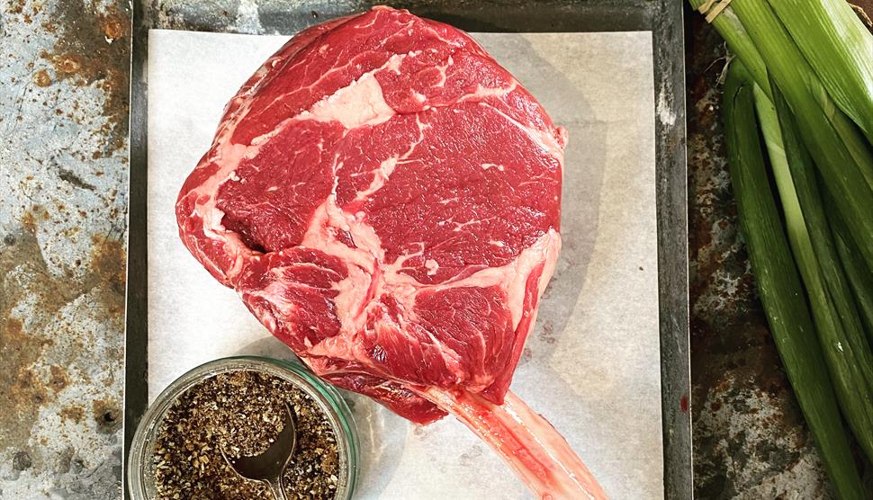 Barbequing with Weber - Steak at Lainston House