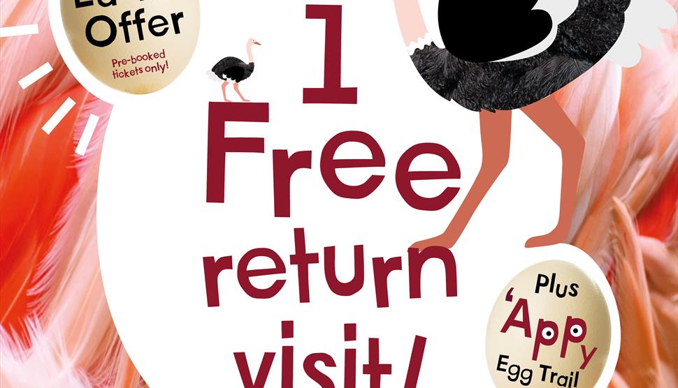 FREE return visit within 7-days at Marwell Zoo!