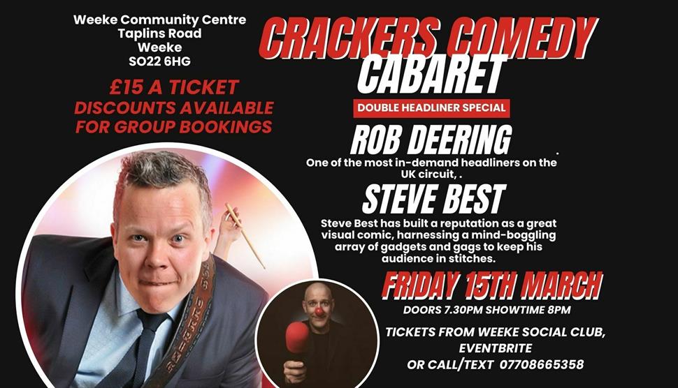 Crackers Comedy Cabaret at Weeke Community Centre
