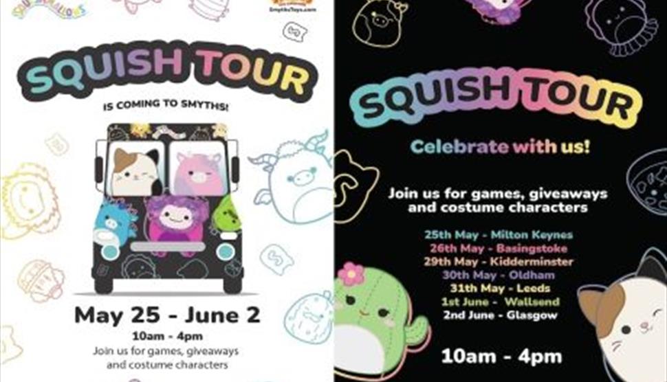 Half-term Squishmallows Squish Tour at Smyths Toys Basingstoke