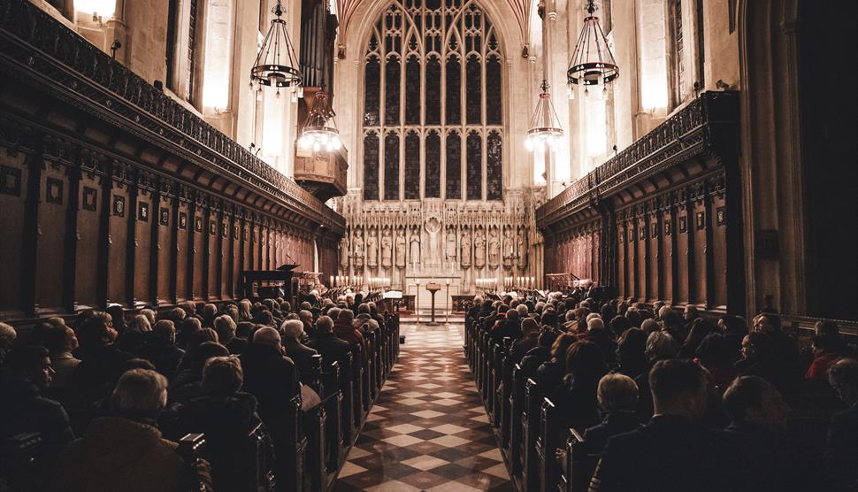 Christmas Carol Service at Winchester College Chapel