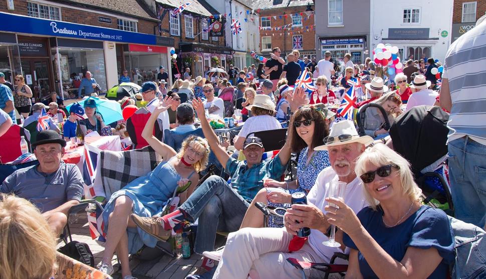 King Charles Coronation Street Party in Romsey