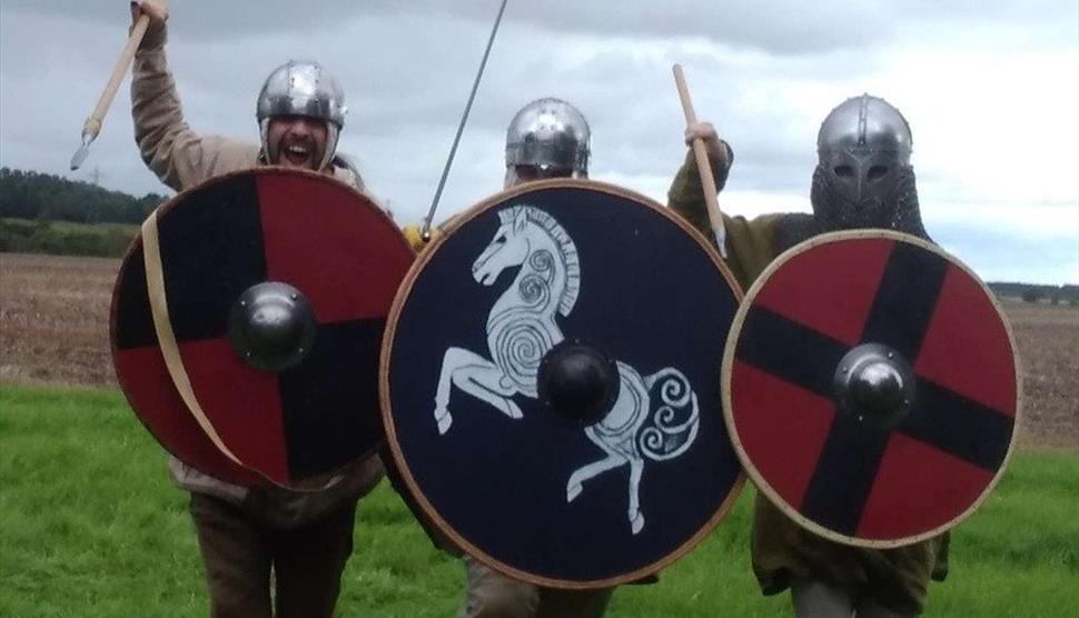 Viking reenactors at Butser.