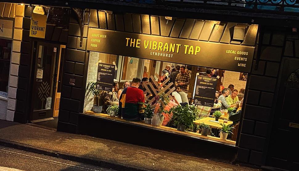 outside image of the vibrant tap from the highstreet
