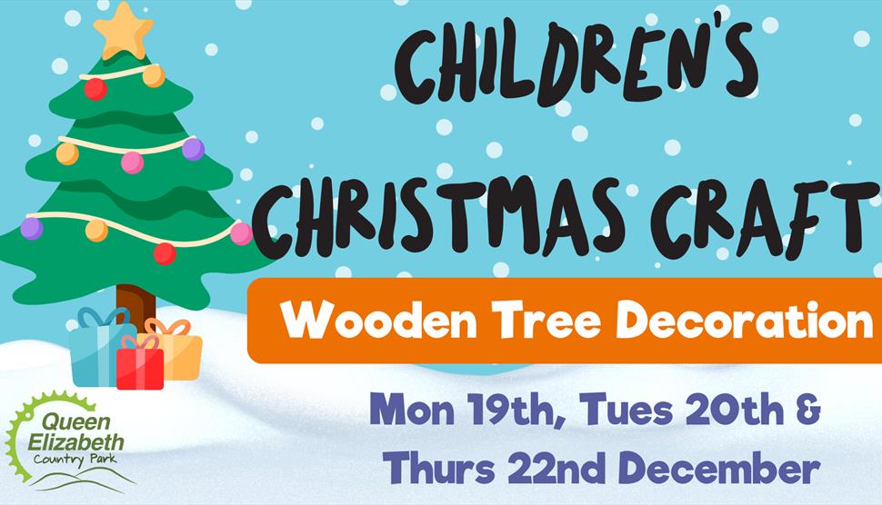 Children's Christmas Craft - Wooden Tree Decorations