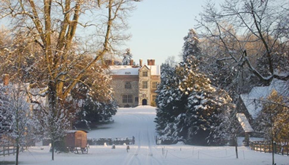 Chawton House Library in the Snow