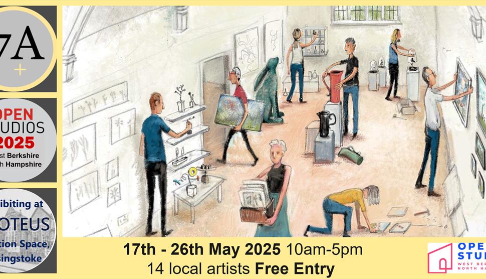 7Artists+ Free art exhibition with 14 local artists for the OpenStudios WestBerksNorthHants 2025 art trail
