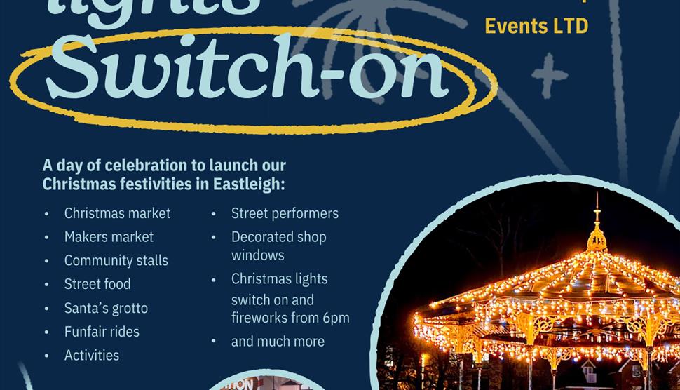 Christmas Market at Eastleigh Town Centre Christmas Light Switch On
