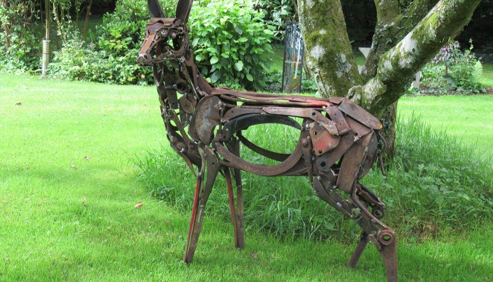 Sculpture in the garden