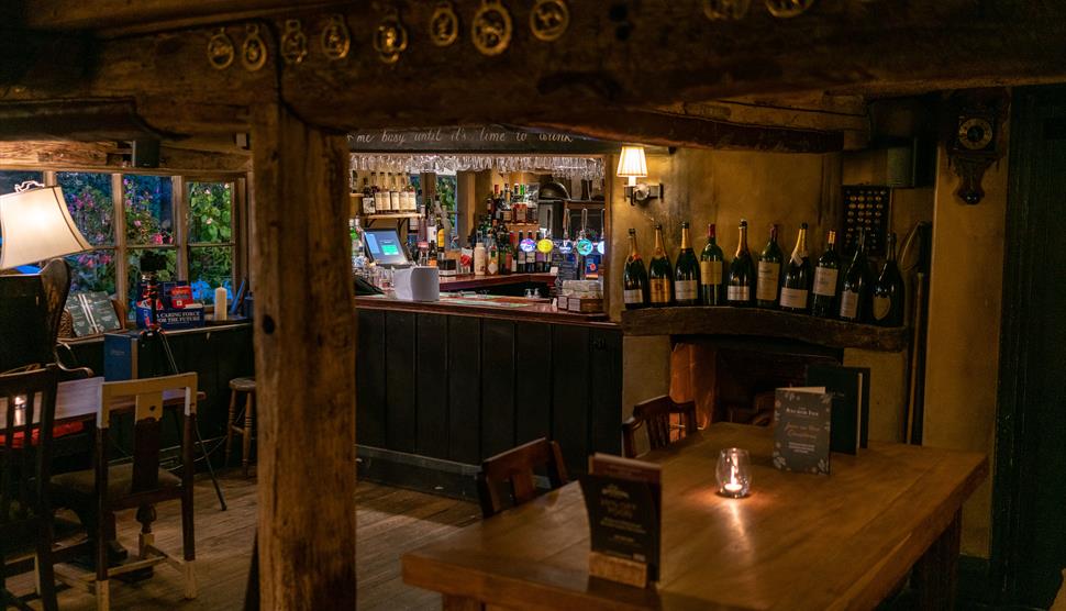 Inside the bar area at The Anchor Inn