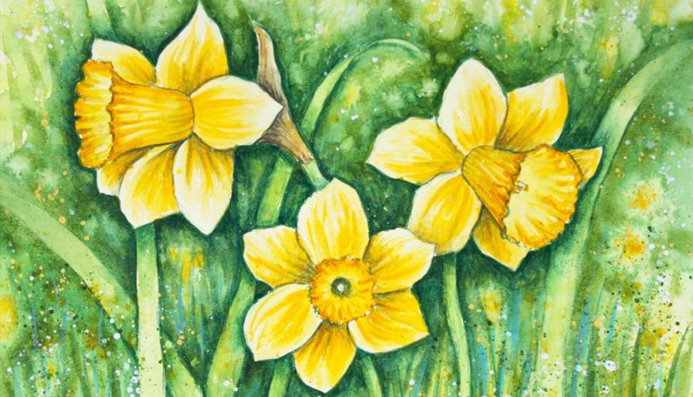 Dazzling Daffodils- A Watercolour Workshop at Chawton House