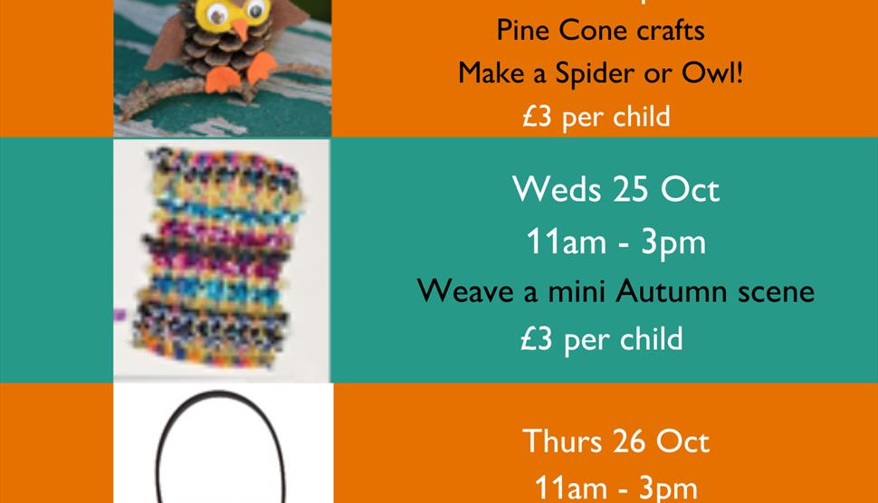 Autumn Half Term craft activities at Whitchurch Silk Mill