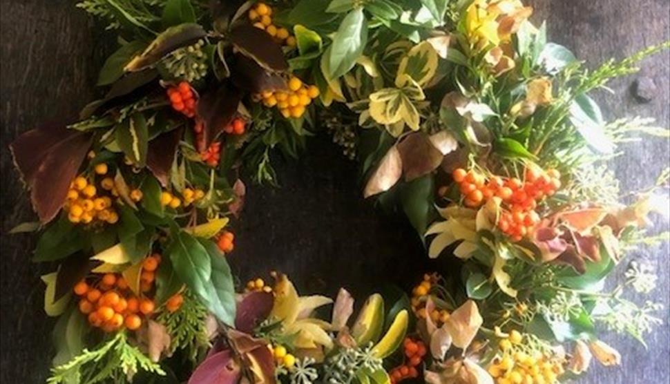 Autumnal wreath Workshop at Stansted Park