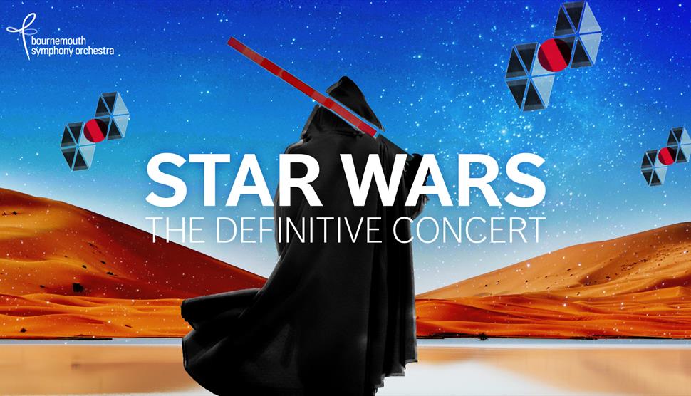Darth Vader walking towards desert with lightsabre