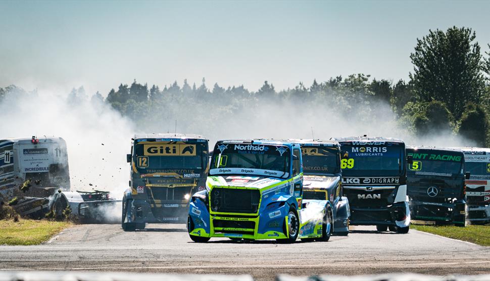 British Truck Racing at Thruxton Circuit