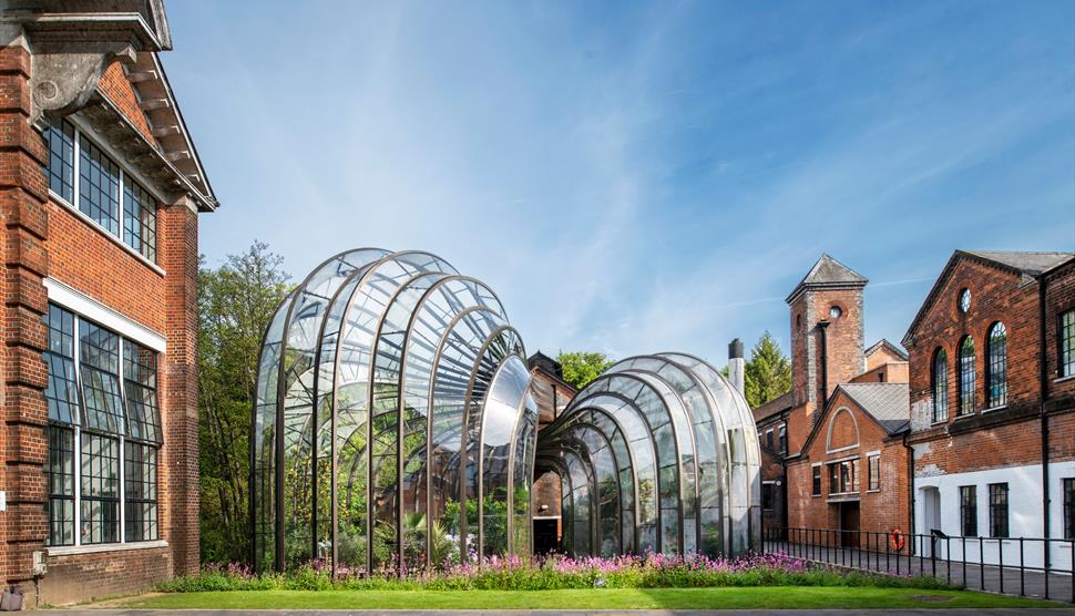 Exterior of Bombay Sapphire Distillery