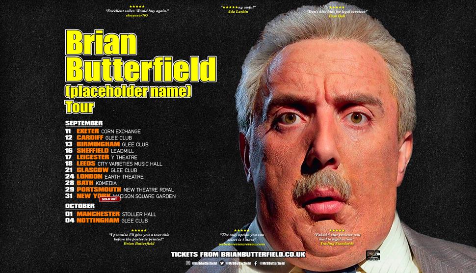 Brain Butterfield at New Theatre Royal
