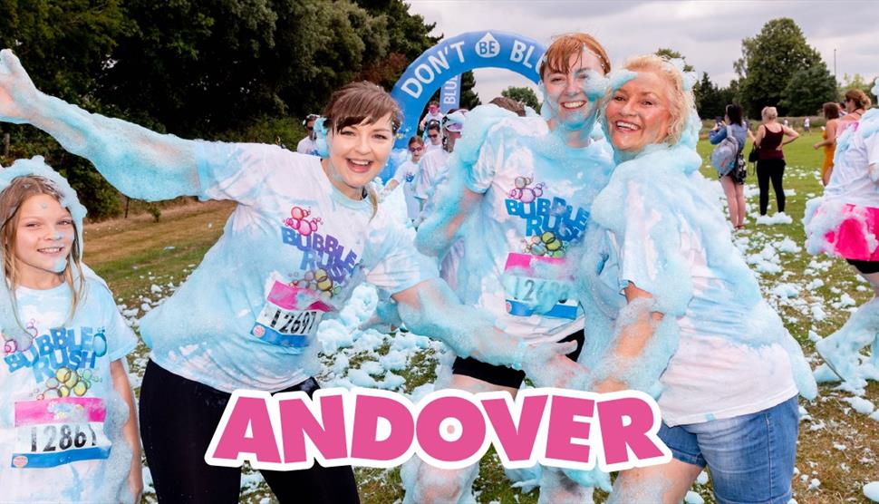 Bubble Rush at Charlton Park Andover
