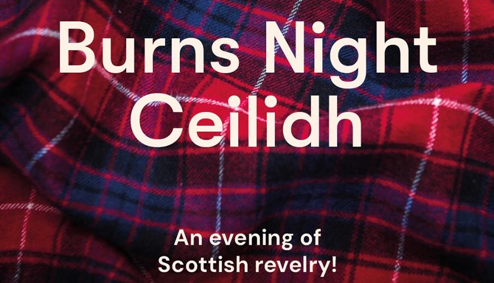 Poster for the Burns Night Ceilidh at Portsmouth Cathedral