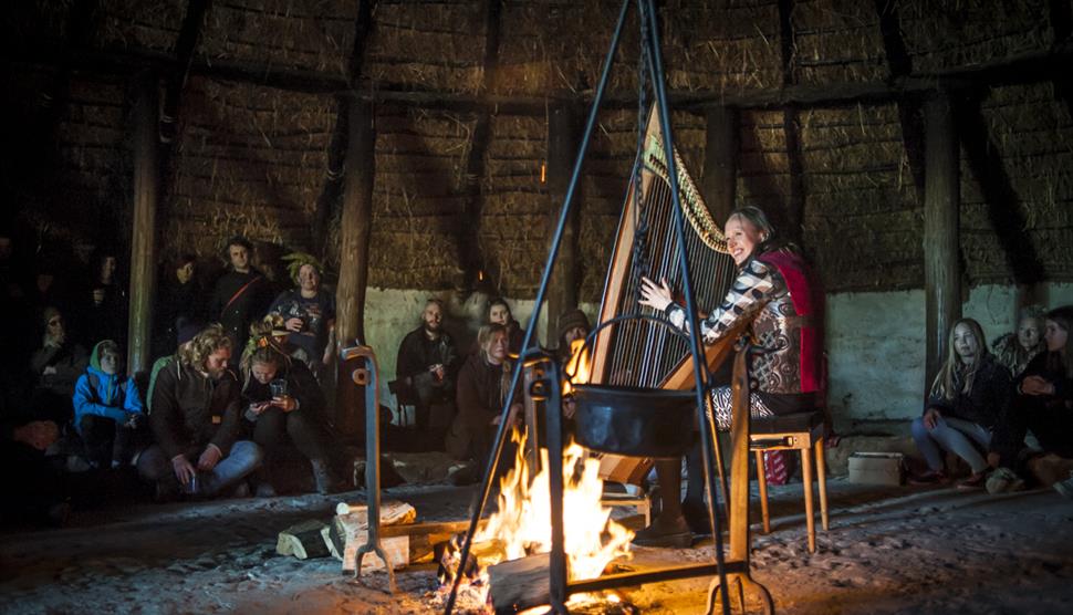 Midsummer Celtic Harp Concert with Harriet Earis at Butser Ancient Farm
