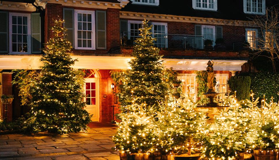 Champagne Christmas Dinner at Chewton Glen Hotel