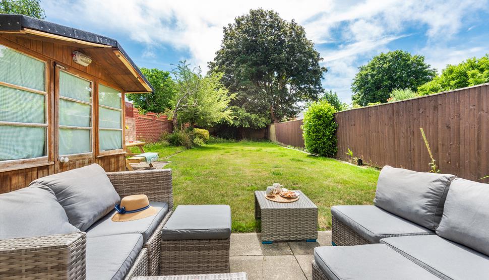 The garden at Canhams Cottage - a New Forest Holiday Cottage