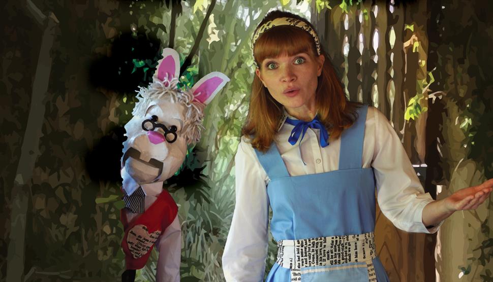 Alice and the white rabbit