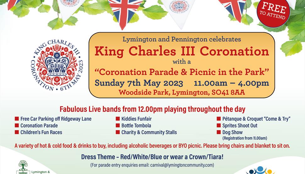 Coronation Parade and Picnic in Lymington