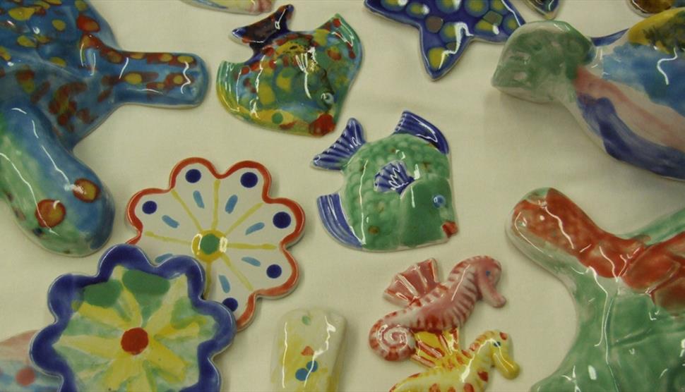 Half Term Pottery Painting Workshop at Grayshott Pottery