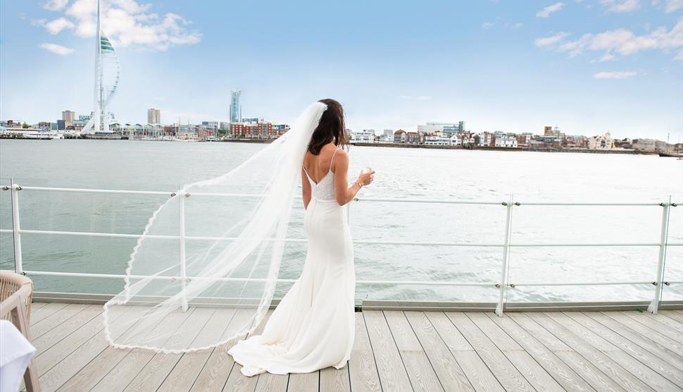 Wedding at The Lightship at Haslar Marina