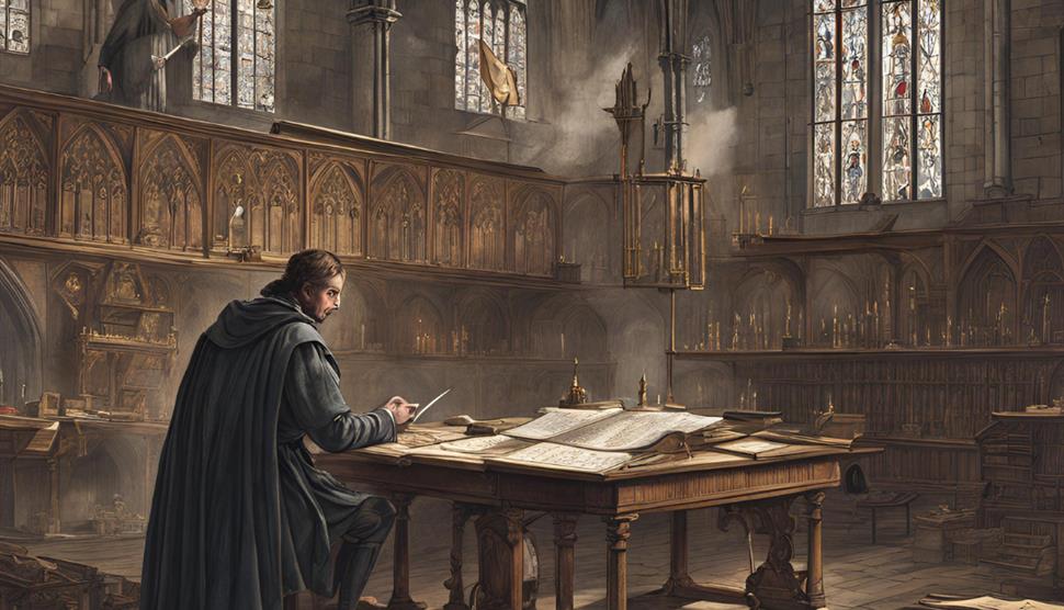 Death at the cathedral - image created using AI