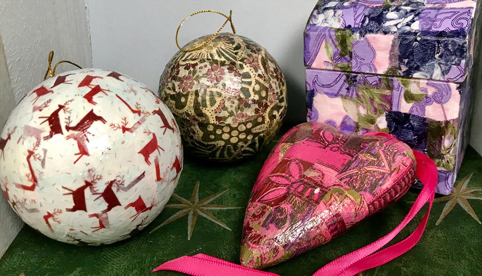 Festive Decopatch Workshop at Sandham Memorial Chapel