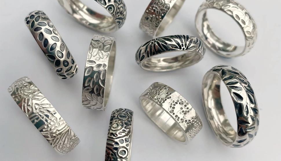 Sterling silver decorative ring workshop at Studio 5, Hotwalls Studios, Portsmouth