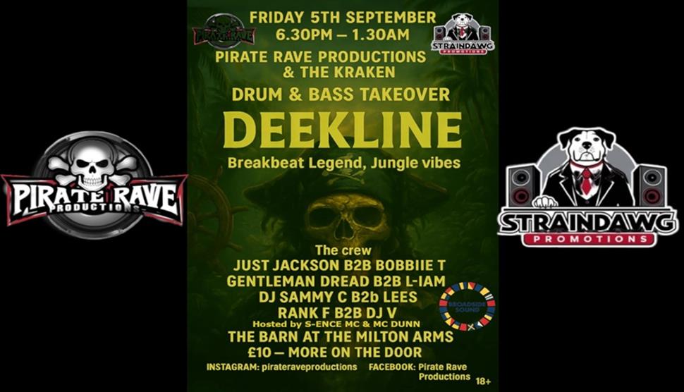 Poster for drum and bass takeover.