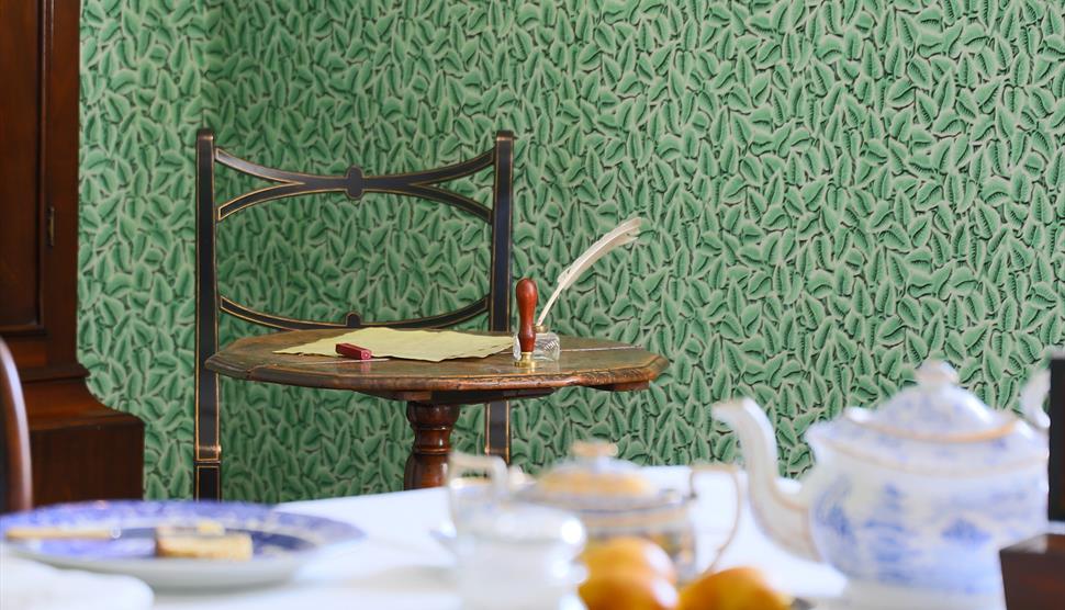 The Dining Room at Jane Austen's House. Photo by Luke Shears