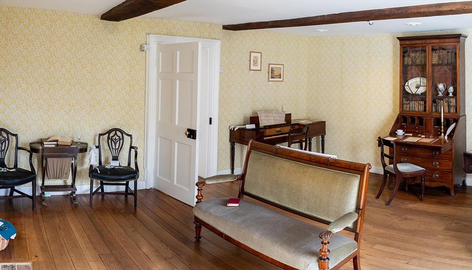 The charming Drawing Room at Jane Austen's House.