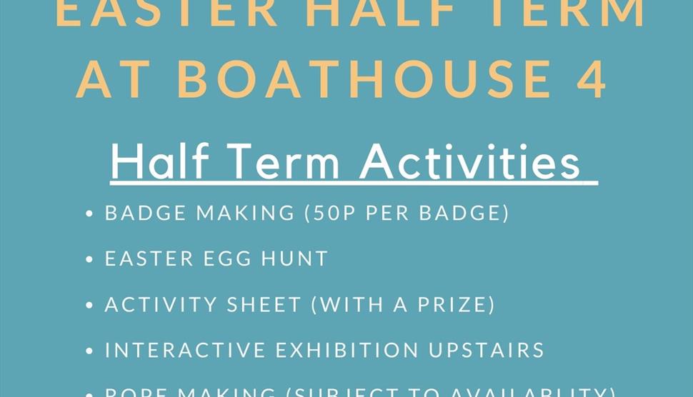 Easter Half Term at Boathouse 4, Portsmouth Historic Dockyard
