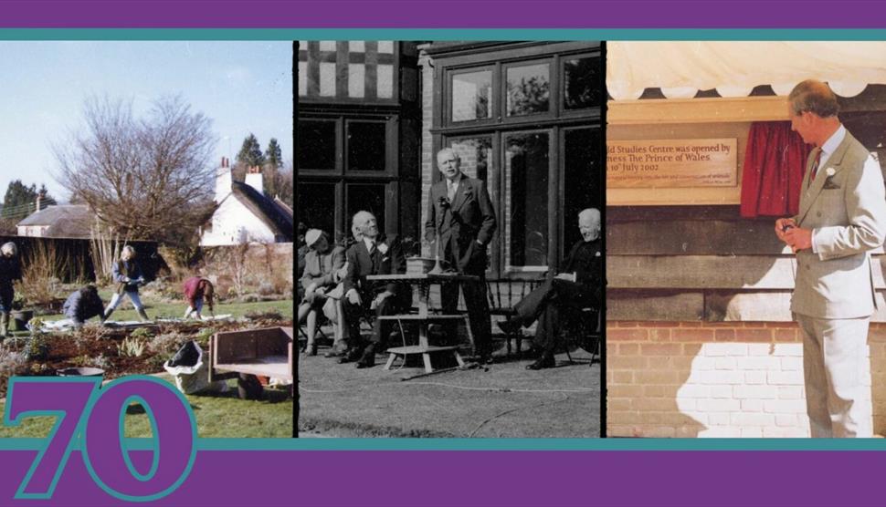 Gilbert White's House and Gardens through the ages collage.