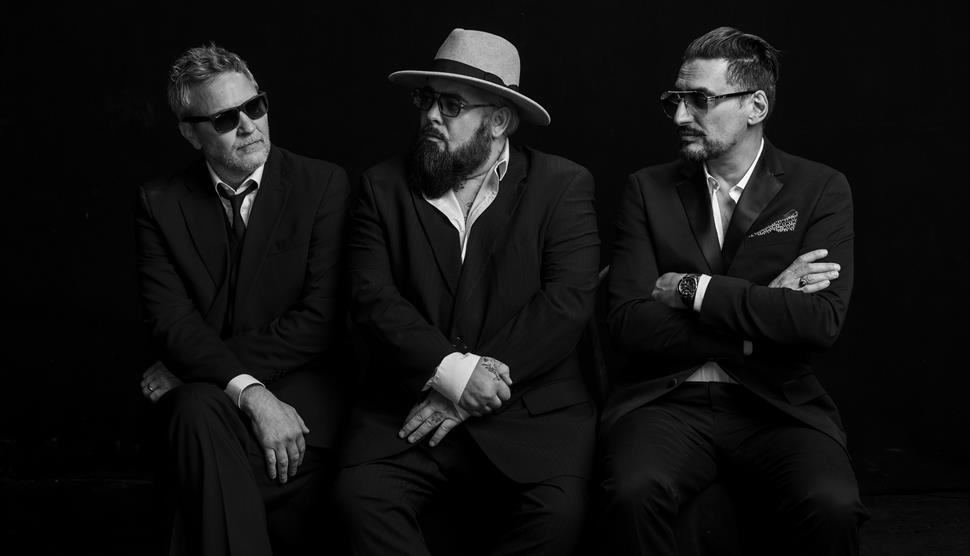 A black and white photo of Fun Lovin' Criminals by SINATRA_PGD Photography