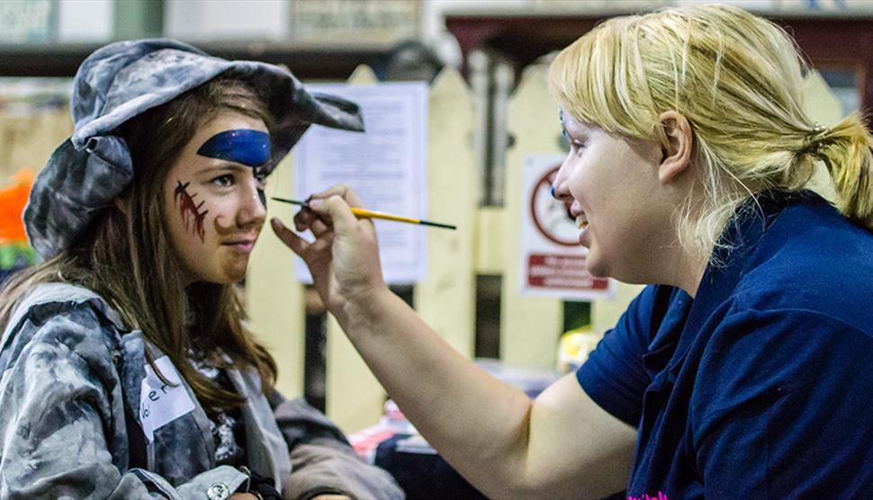 Halloween Face Painting at Exbury Gardens & Steam Railway