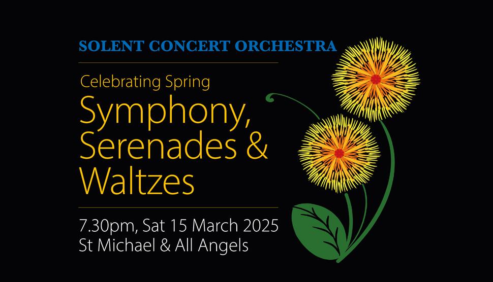 Solent Concert Orchestra 15 March 2025 Concert Poster
