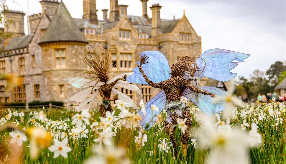 Fairies and Dragons willow sculpture trail at Beaulieu