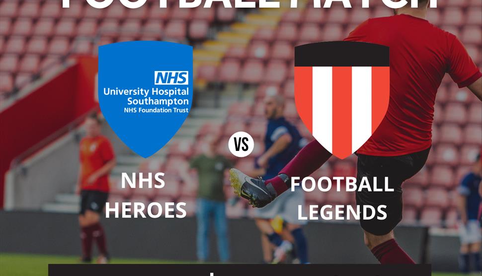 NHS Heroes vs Football Legends charity match at Eastleigh Football Club