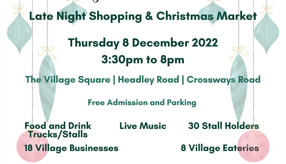 Grayshott Late Night Shopping and Christmas Market