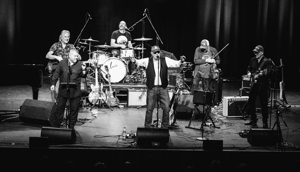 Black and white photograph of the Gary Fletcher Band