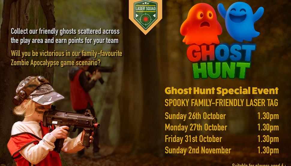 Ghost Hunt - Spooky Family-Friendly Laser Tag at Queen Elizabeth Country Park